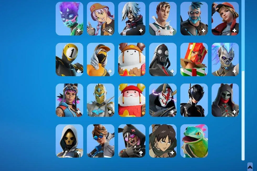 F1137 47 Outfits | PVE Access | Customs | Neconomy | Pickaxes 71 | Gliders 56 | Wraps 57 | Exclusive Styles 